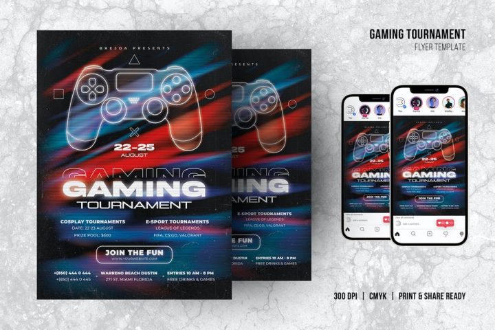 Free and customizable tournament templates