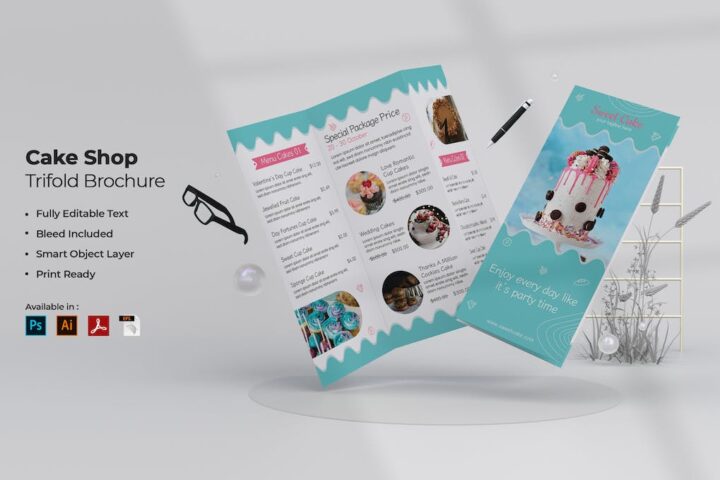 Cake Flyer Template by OWPictures on Dribbble